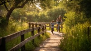 biking with kids