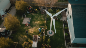 setting up wind turbines to power your home